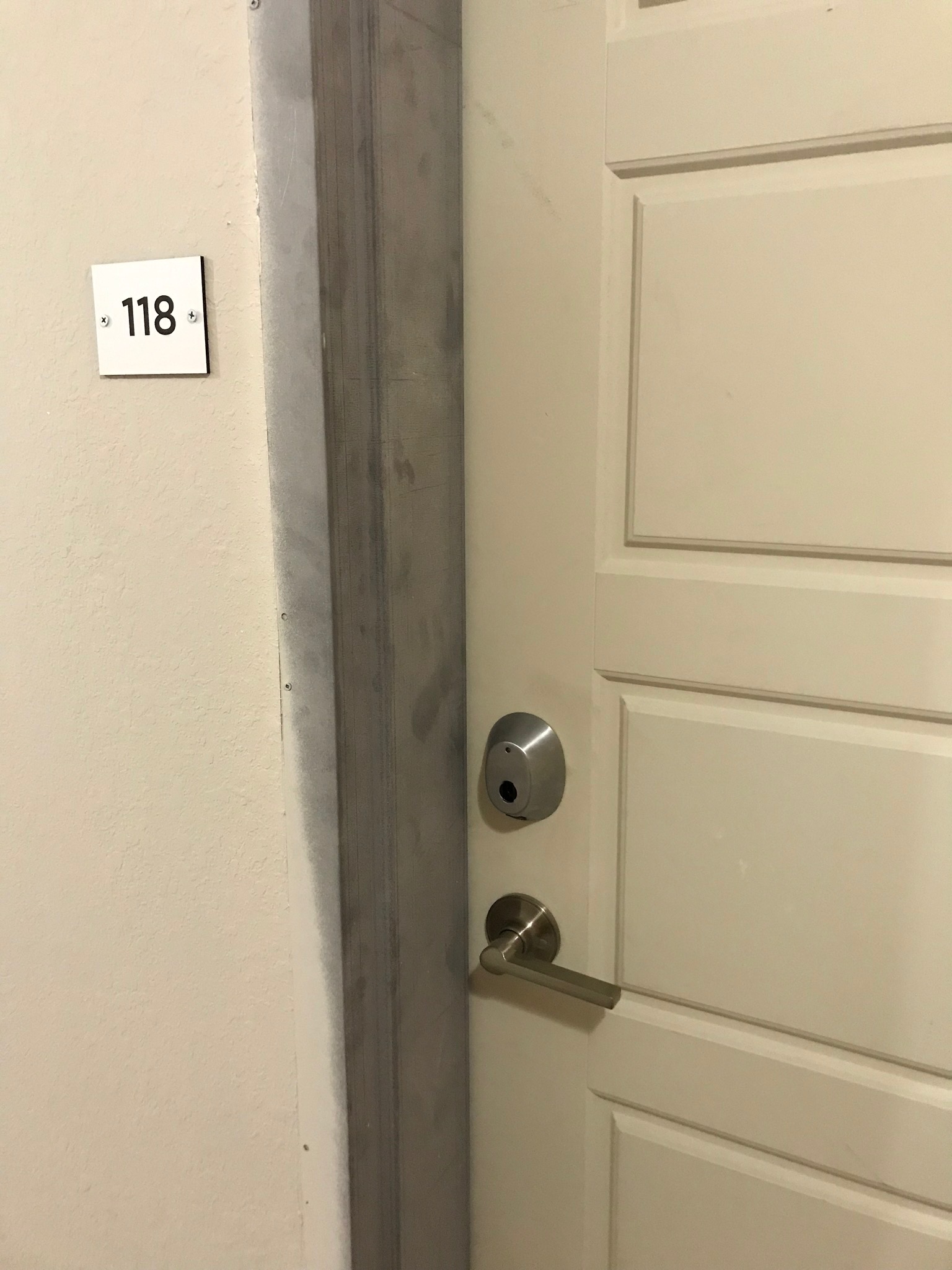 Saflok installed on residence door